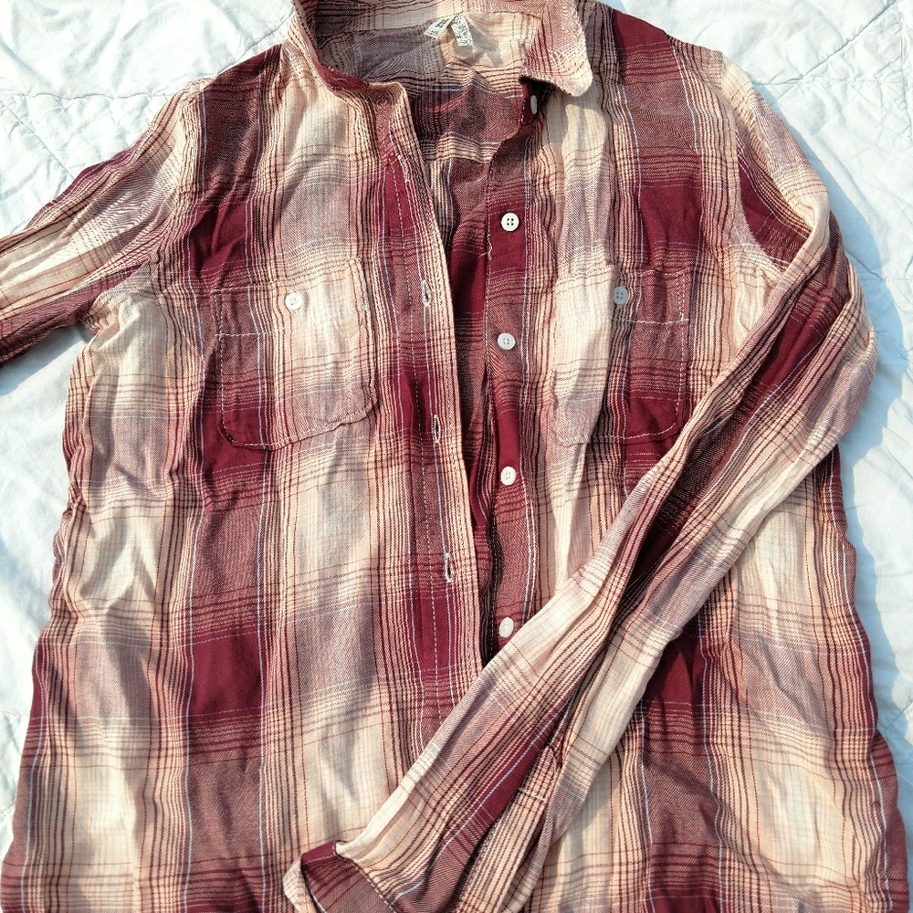 New with Tags. Mudd brand Plaid shirt